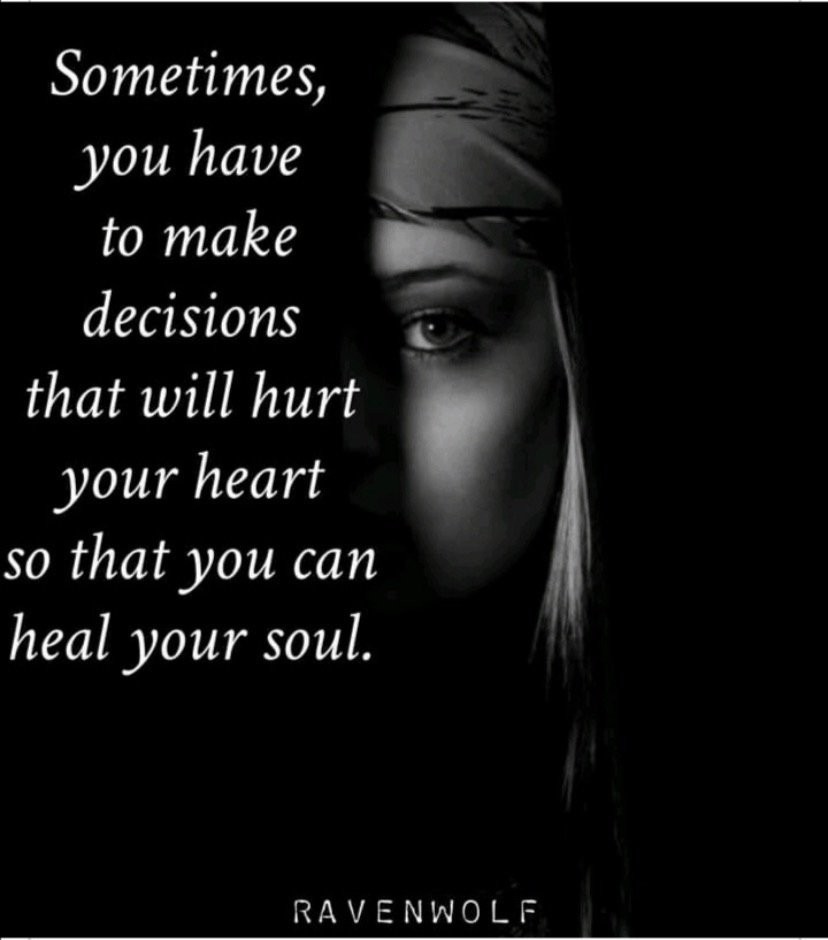 You need to feel in order to heal
